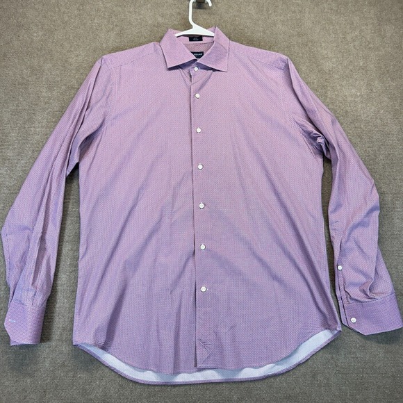 Peter Millar Collection Geometric Button Up Shirt Men's Large Pima Cotton - Picture 1 of 10
